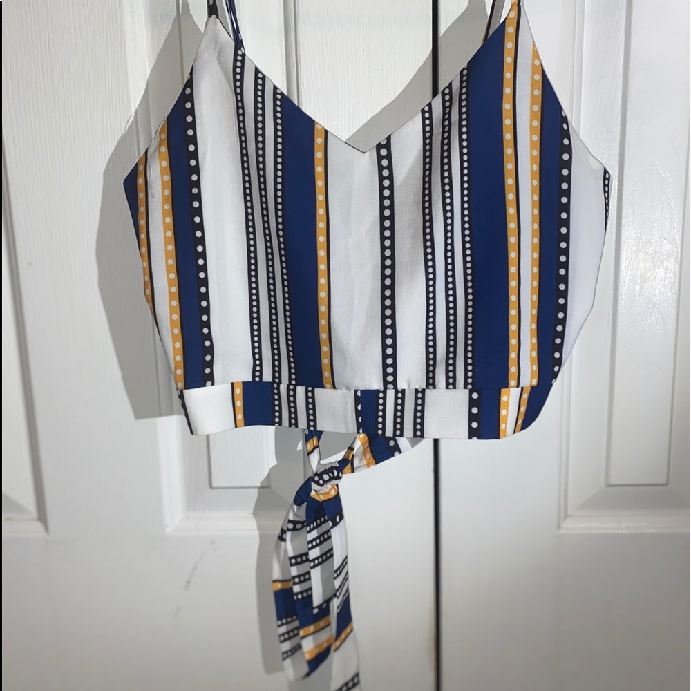 A striped two piece set